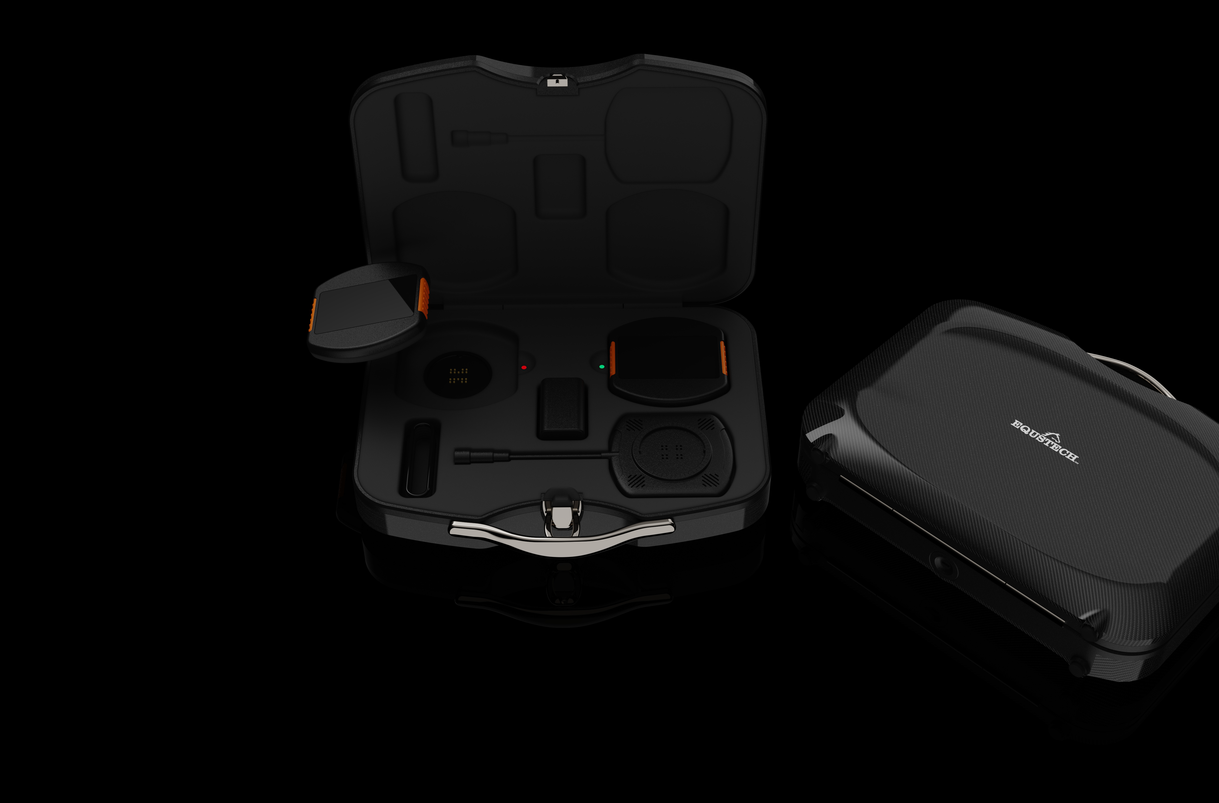 K2 Device complete system showing device case, applicators, and professional carrying case